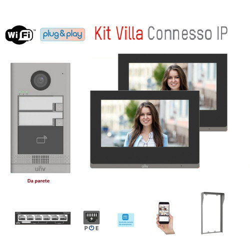 Kit videocitofono bifamiliare - kit,