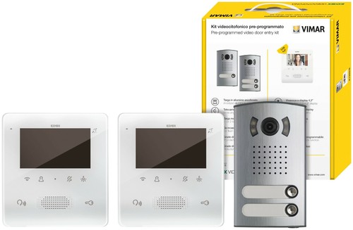Kit videocitofono bifamiliare